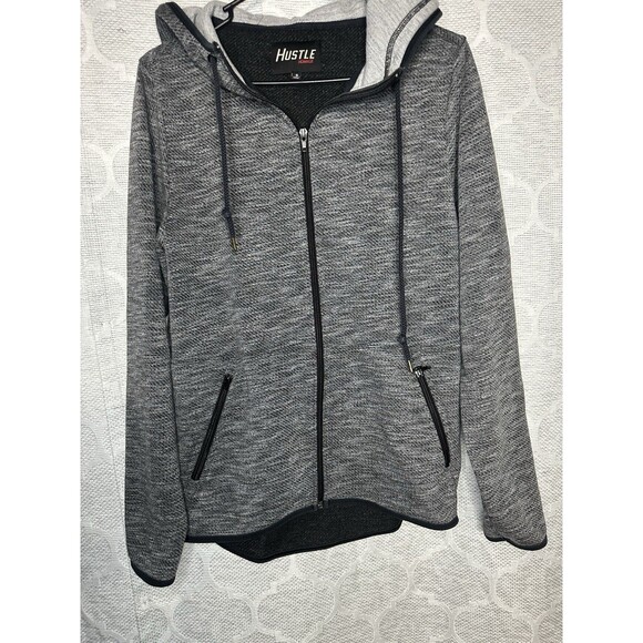 HOMAGE Other - Homage Hustle Men's Full Zip Tech Fleece Performance Hoodie Gray Size Small